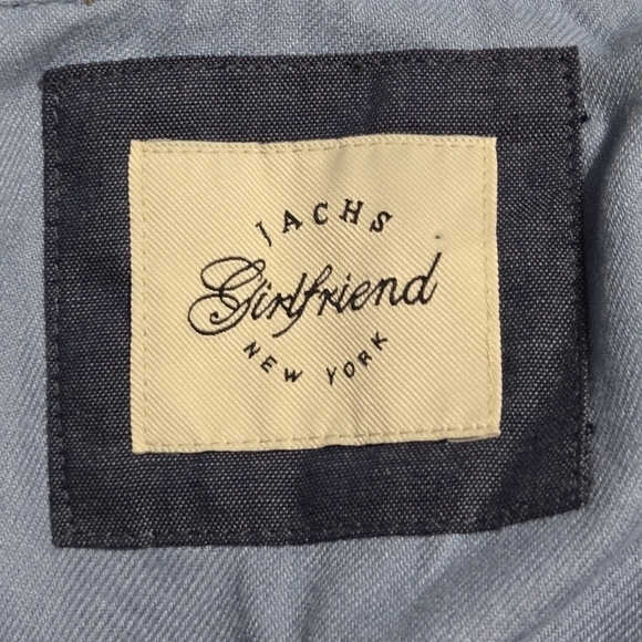 JACHS GIRLFRIEND Women's Quilted Chore Denim Jean Jacket Size Small Medium Wash - Picture 6 of 10